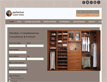 Tablet Screenshot of aperfectcloset.com